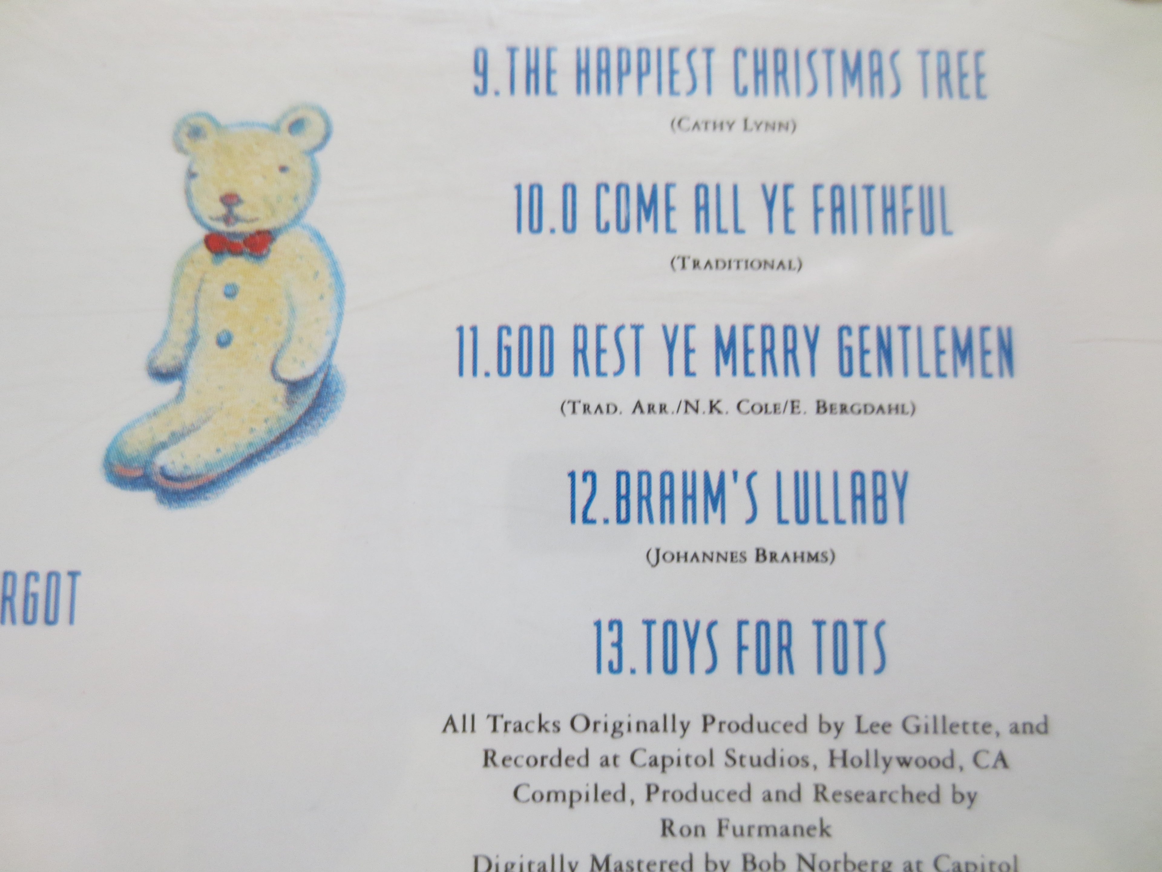 NAT KING Cole, CHRISTMAS Cd, Kids Music, 1990 Compact Disc, Vintage Cd