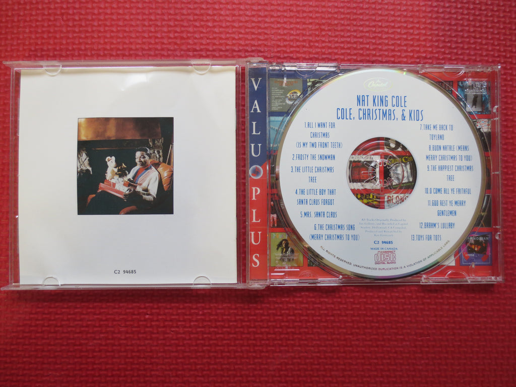 NAT KING Cole, CHRISTMAS Cd, Kids Music, 1990 Compact Disc, Vintage Cd