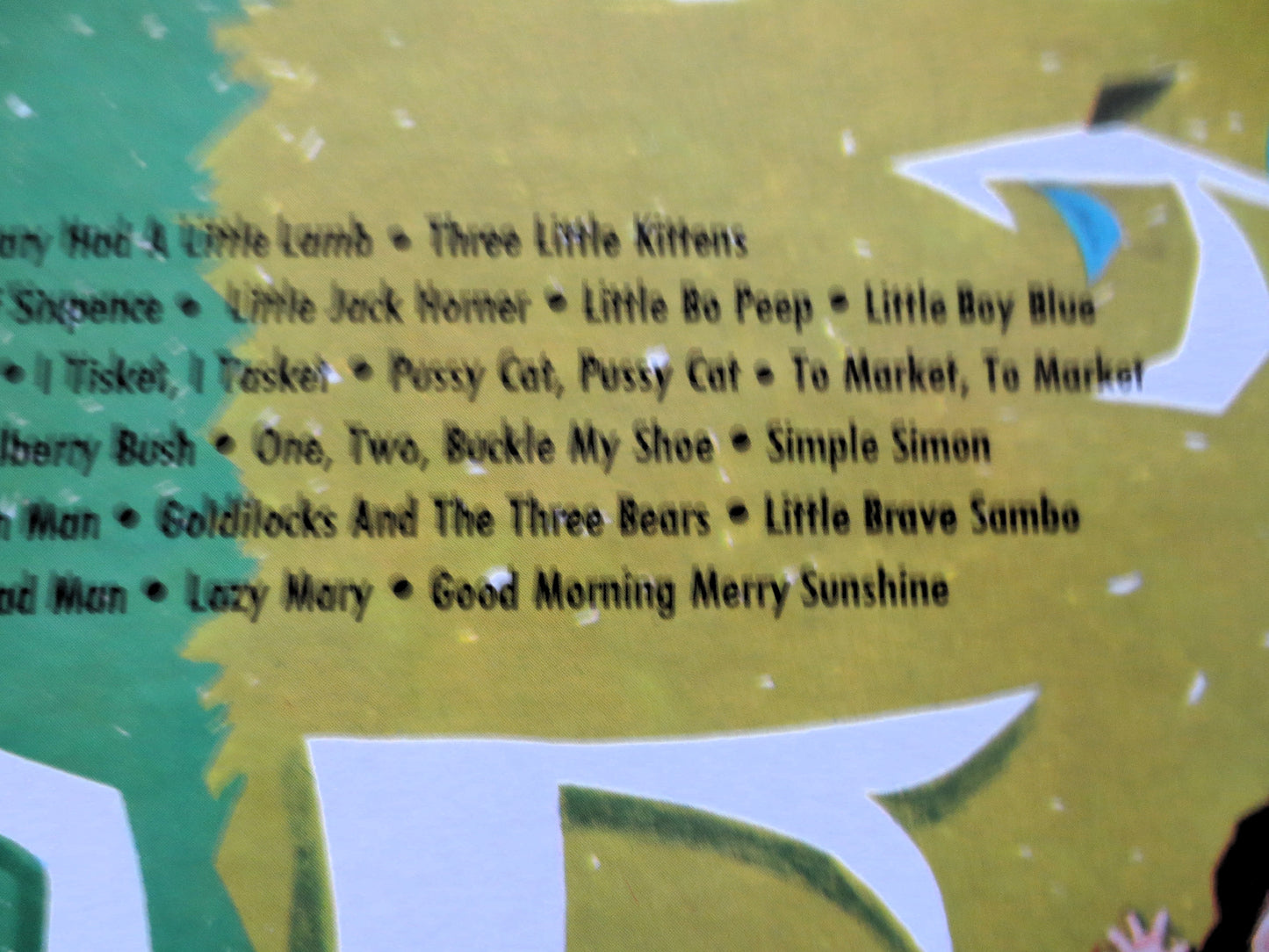 25 NURSERY RHYMES, Childrens Record, Kids Album, 1967 Records