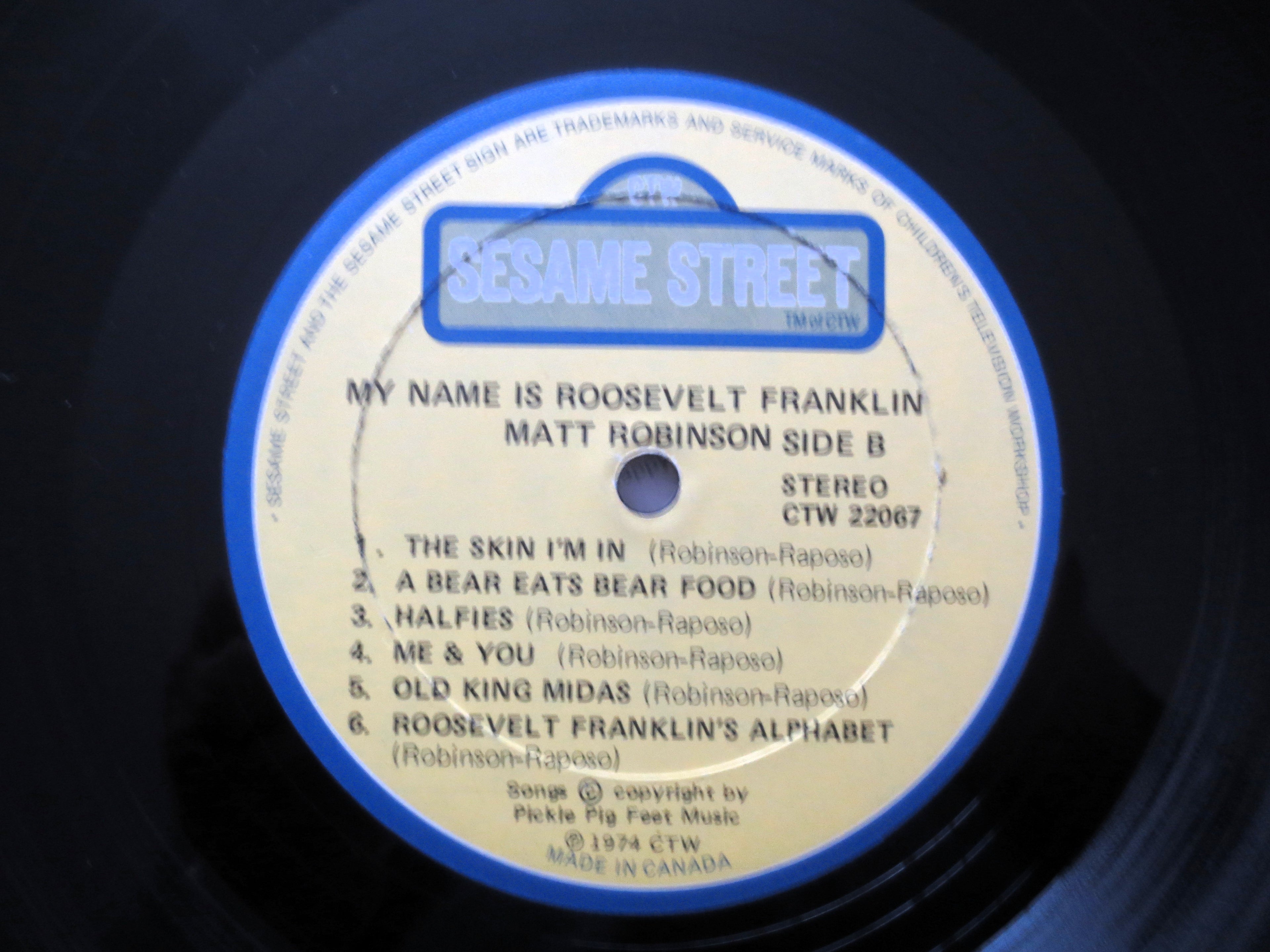 Sesame Street – Roosevelt Franklin (1977) Vinyl LP