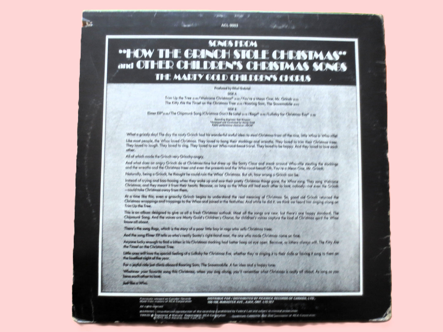 How the GRINCH Stole CHRISTMAS, CHILDRENS Record, Christmas Record, Christmas Music, Kids Christmas, Kids Christmas Music, Dr. Seuss Record