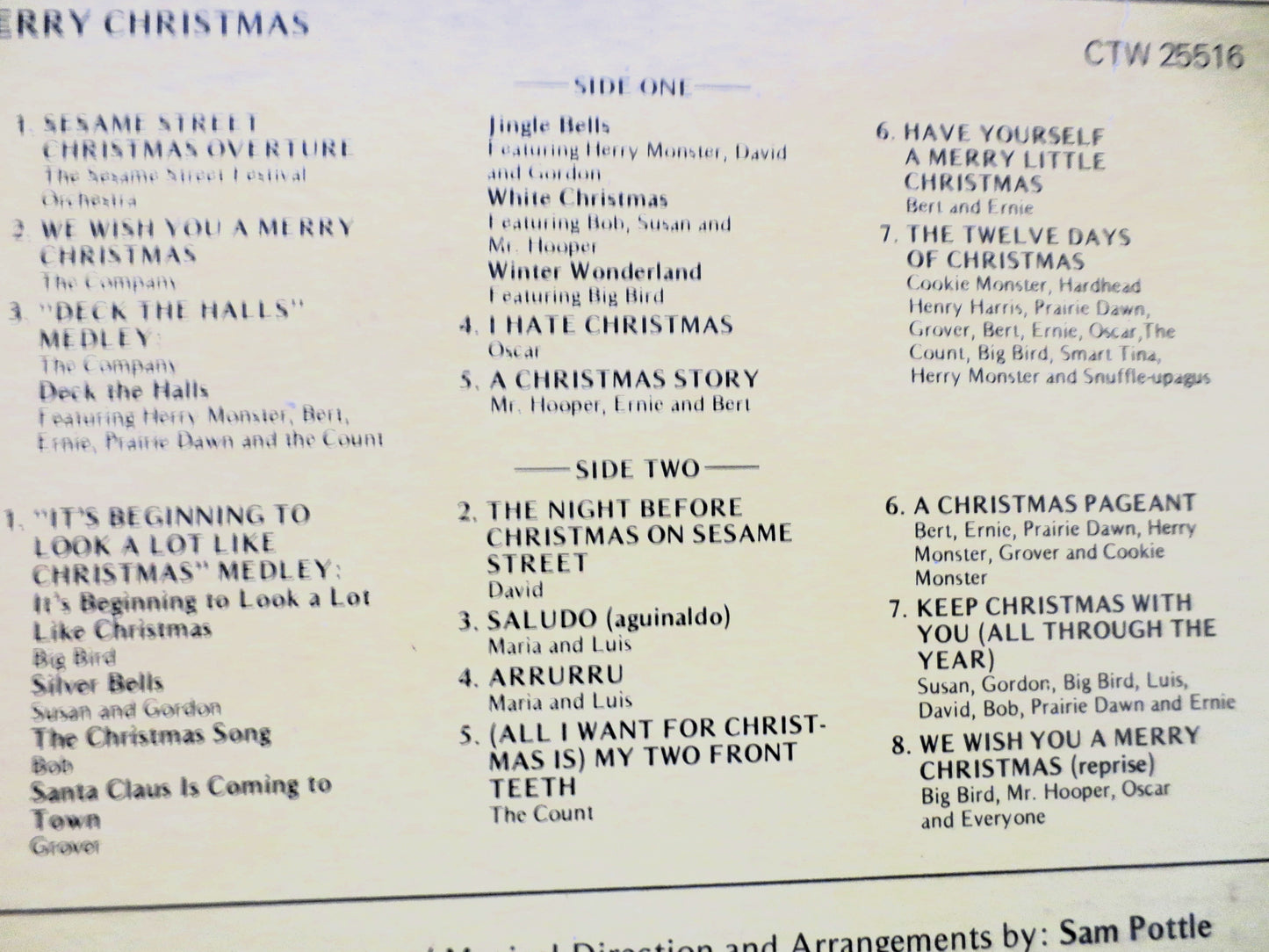 SESAME STREET, Merry CHRISTMAS, Kids Records, Sesame Street Album, Childrens Album, Vinyl, Children's Records, 1975 Records