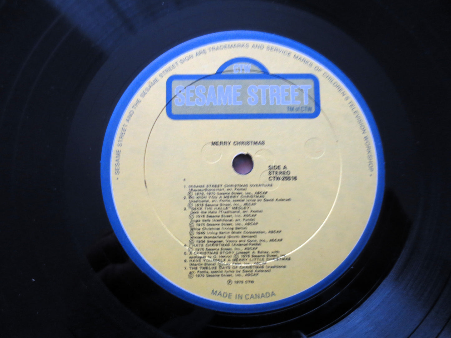 SESAME STREET, Merry CHRISTMAS, Kids Records, Sesame Street Album, Childrens Album, Vinyl, Children's Records, 1975 Records