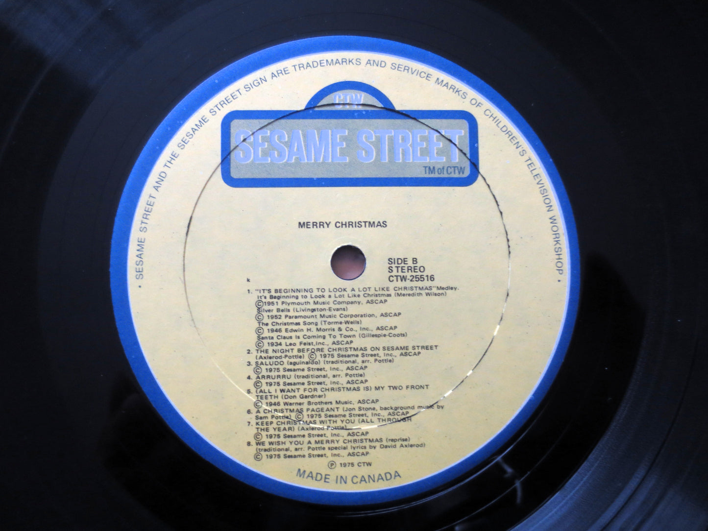 SESAME STREET, Merry CHRISTMAS, Kids Records, Sesame Street Album, Childrens Album, Vinyl, Children's Records, 1975 Records