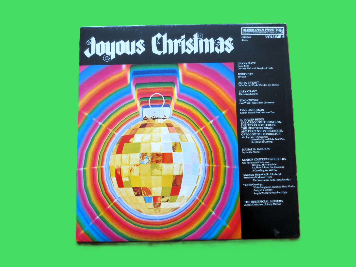JOYOUS CHRISTMAS, featuring DORIS Day, Danny Kaye, Bing Crosby, Cary Grant Record, Christmas Music