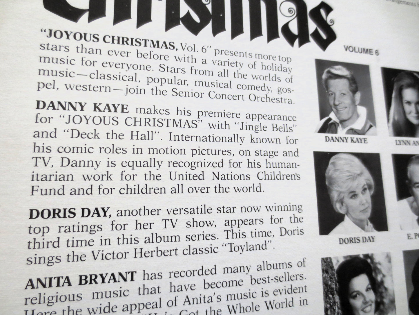 JOYOUS CHRISTMAS, featuring DORIS Day, Danny Kaye, Bing Crosby, Cary Grant Record, Christmas Music