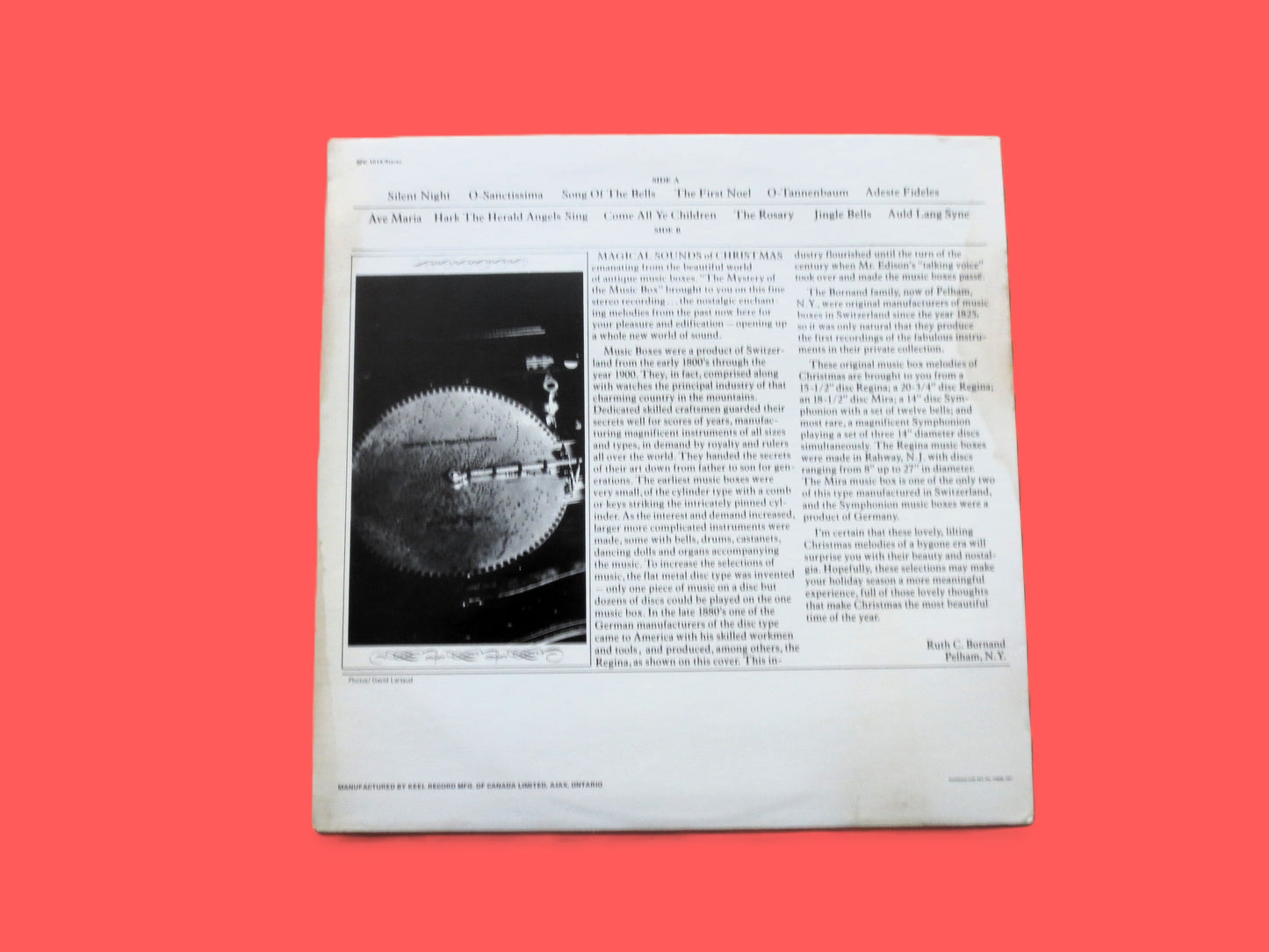 MUSIC BOX CHRISTMAS Melodies, Christmas Songs, 1967 Recording