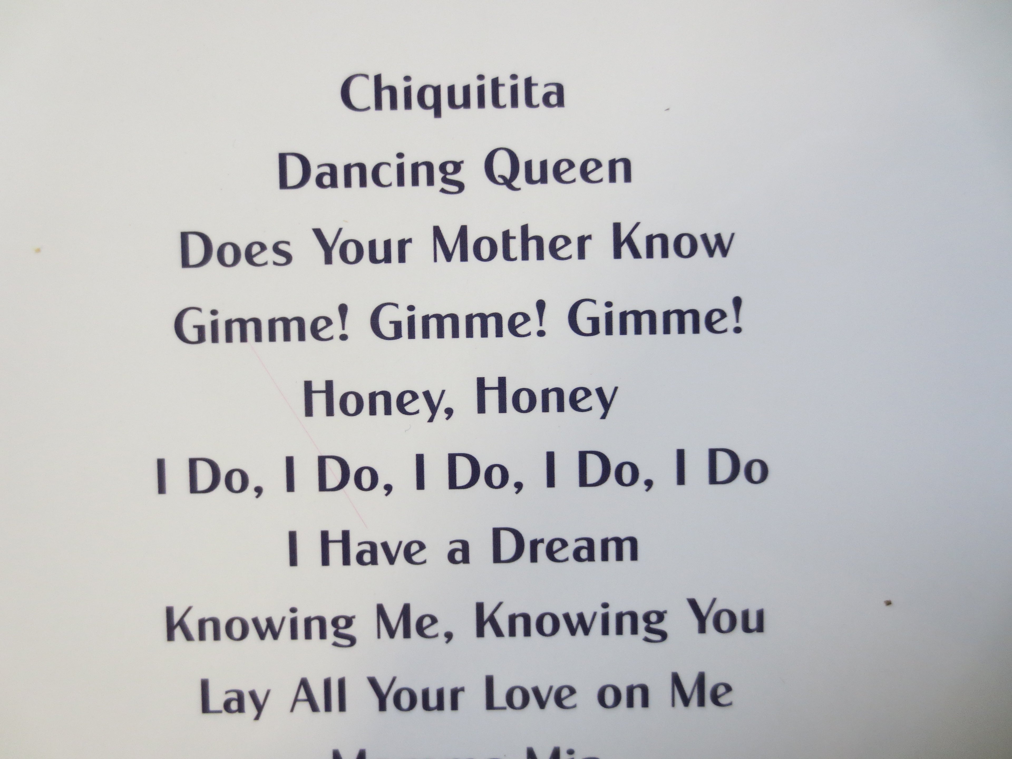 Mamma Mia – ABBA Sheet Music Book (Piano/Vocal)