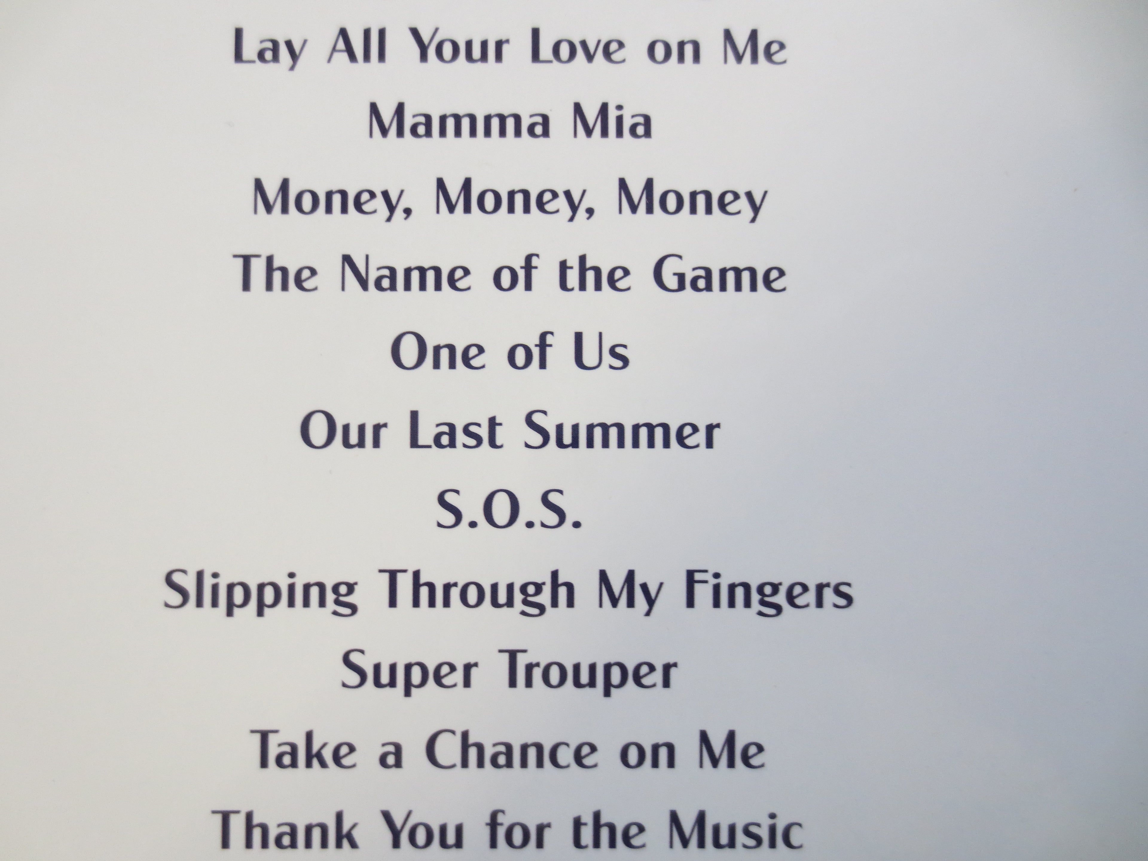 Mamma Mia – ABBA Sheet Music Book (Piano/Vocal)
