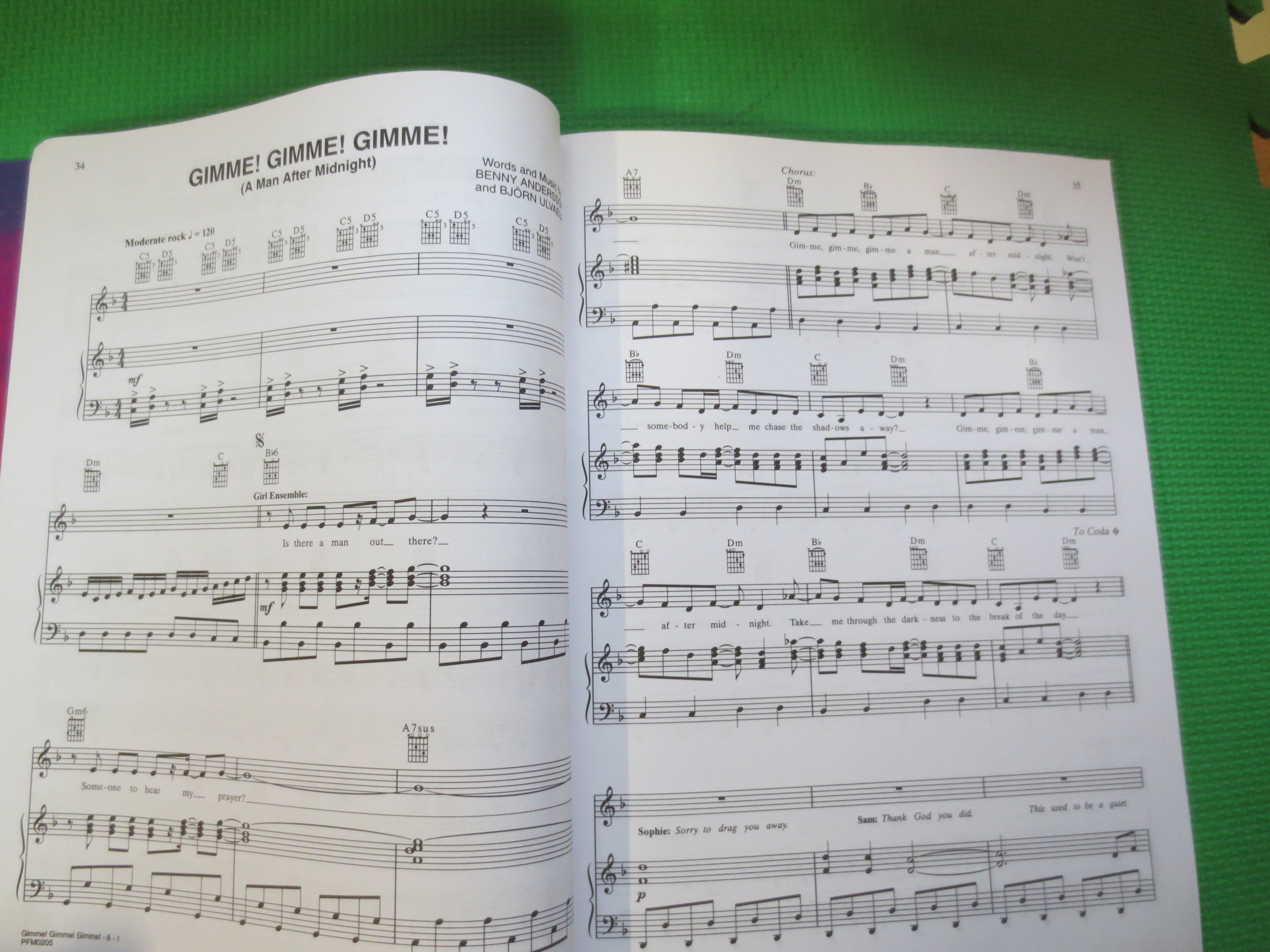 Mamma Mia – ABBA Sheet Music Book (Piano/Vocal)