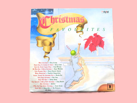 CHRISTMAS FAVORITES, 2 Disc Set, 1988 Recording, Bing Crosby Lp, Burl Ives Vinyl, White Christmas