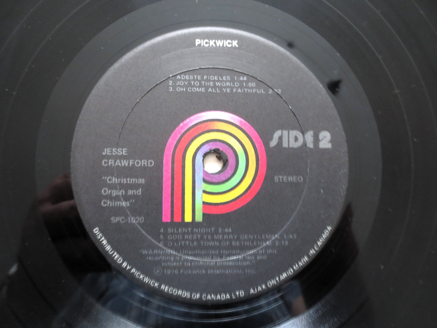 CHRISTMAS ORGAN and CHIMES, Jesse Crawford Album, 1967 Records, Christmas Music