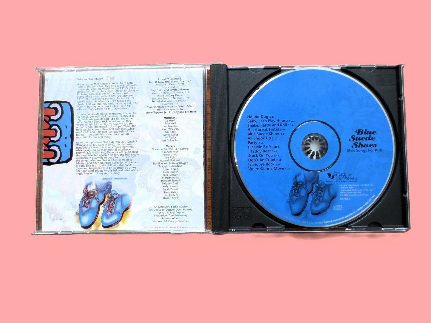 ELVIS SONGS for KIDS, Blue Swede Shoes, Children's Cd, Kids Music, 2000 Compact Disc