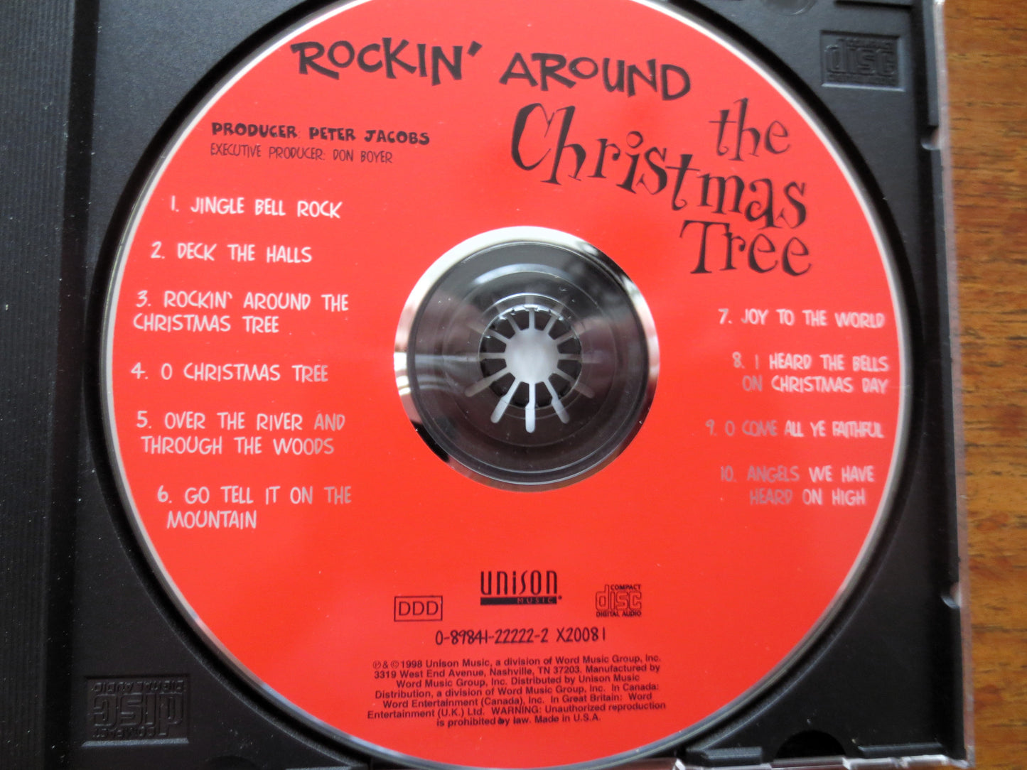 ROCKIN' Around the CHRISTMAS TREE, Children's Cd, Vintage Cd, Kids Compact Disc