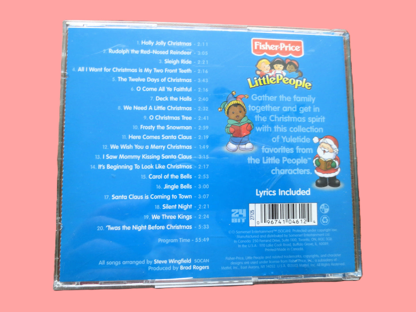 Fisher-Price Little People Christmas Sing-Along CD, Vintage Cd