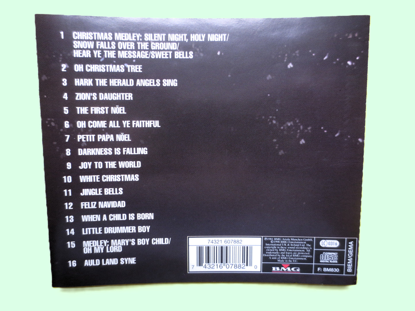 BONEY M, CHRISTMAS PARTY, Christmas Songs, Vintage 1998 Cd