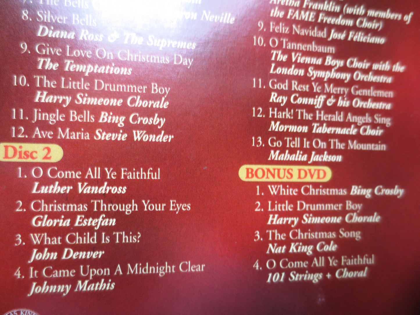 NIGHT Before CHRISTMAS, 2 Cd Boxed Set, CHRISTMAS Music, Yuletide Songs, 2005 Cd