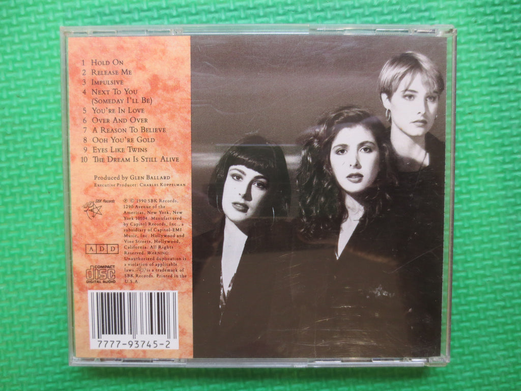 WILSON PHILLIPS, Debut Cd,  Pop Music, 1990 Compact Disc, Vintage Cd