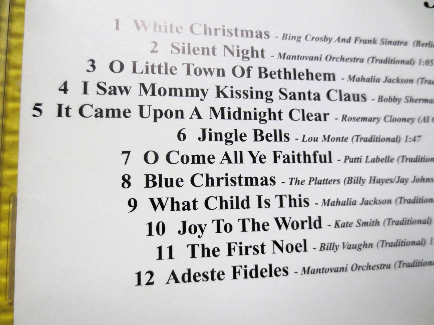 WORLD'S GREATEST CHRISTMAS Songs, 1996 Vintage Cd, Christmas Album, Bing Crosby