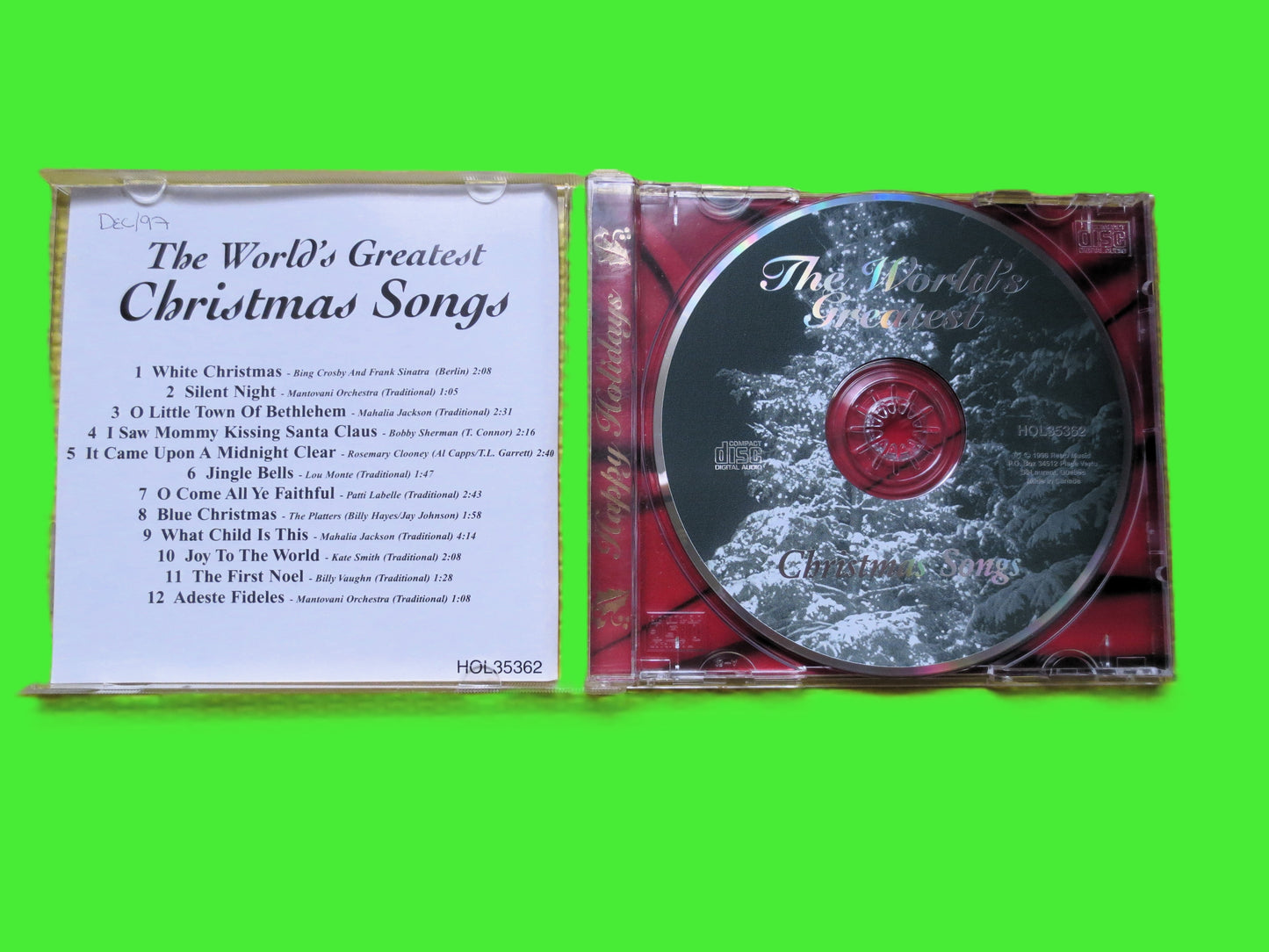 WORLD'S GREATEST CHRISTMAS Songs, 1996 Vintage Cd, Christmas Album, Bing Crosby