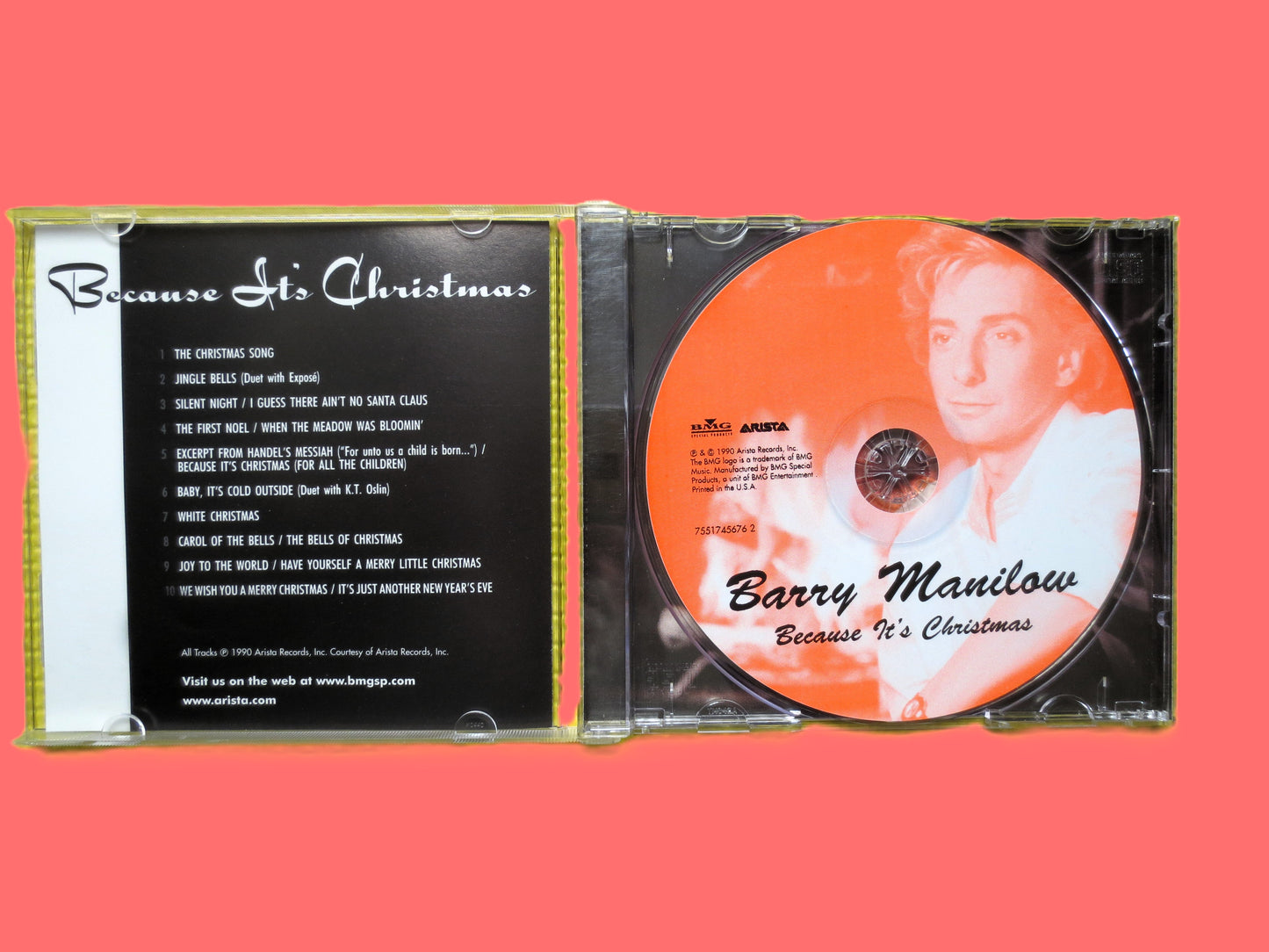 BARRY MANILOW CHRISTMAS Songs, 1990 Vintage Cd, Christmas Album