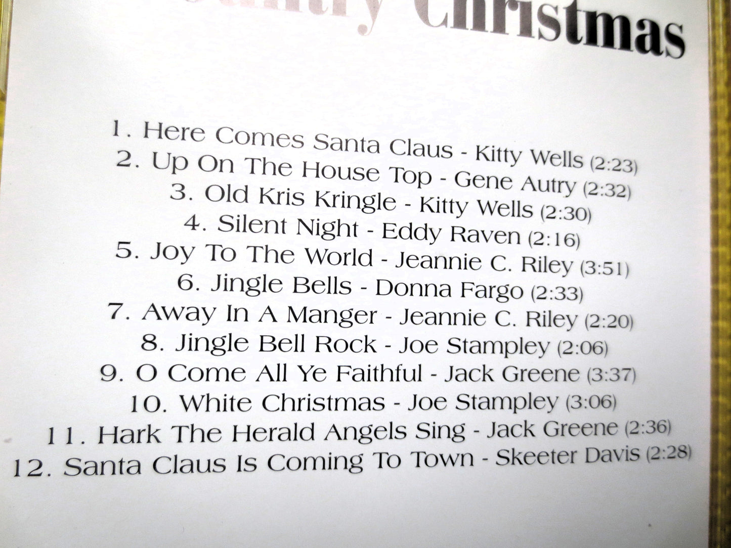 A COUNTRY CHRISTMAS, 1998 Vintage Cd, Christmas Album, Gene Autry