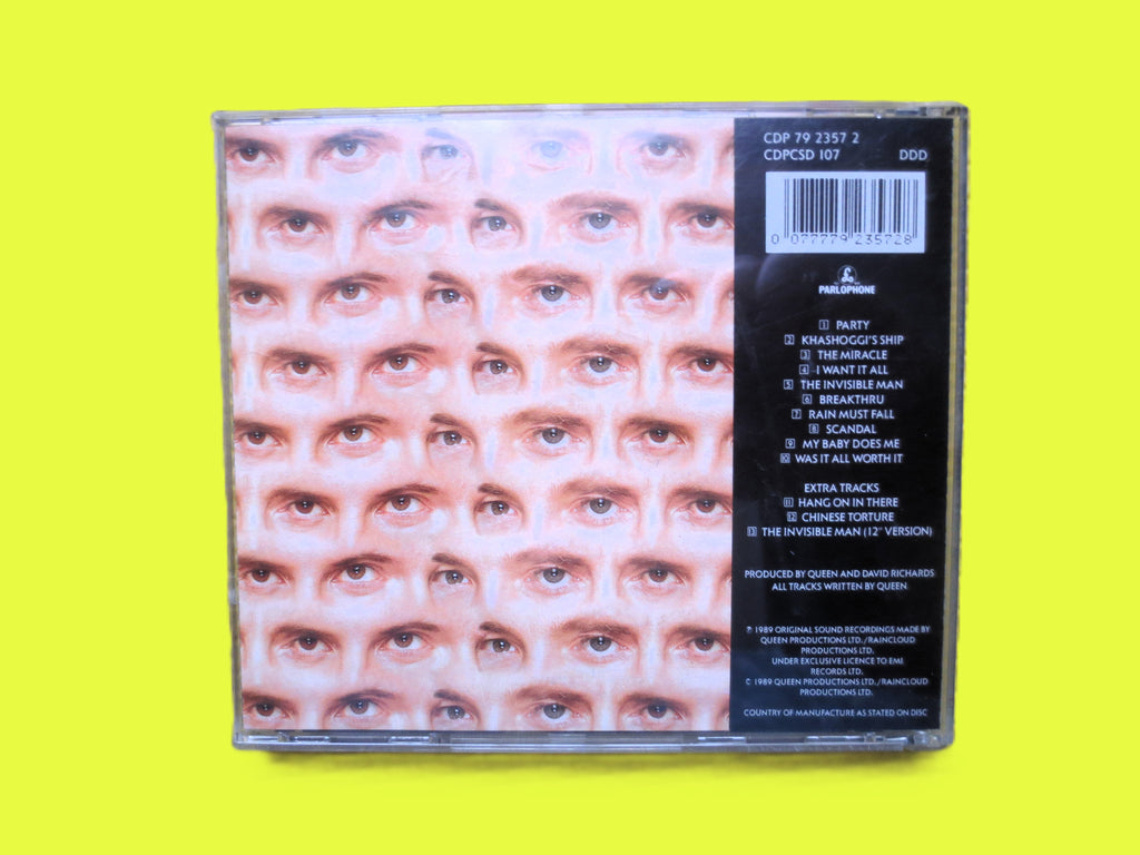QUEEN, The MIRACLE, 1989 Compact Disc, Vintage Cd