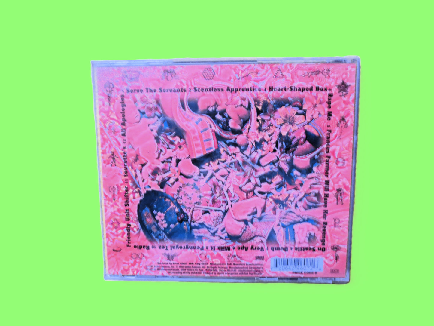 NIRVANA, In UTERO, GRUNGE Rock, 1996 Compact Disc, Vintage Cd
