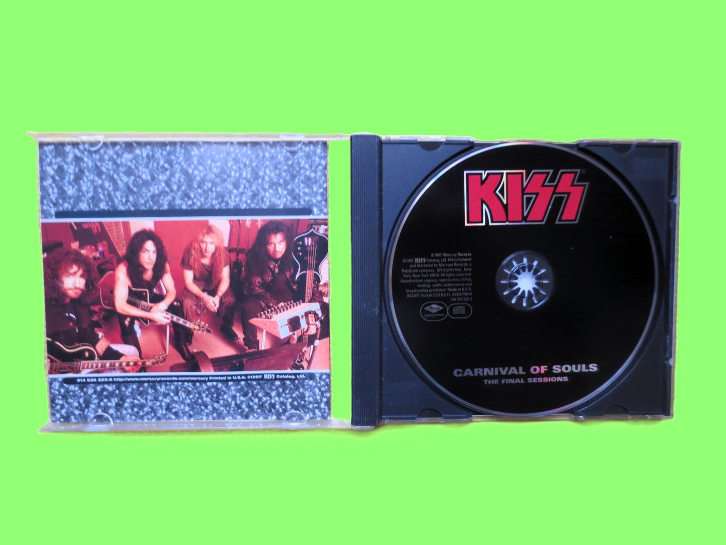 KISS, CARNIVAL of SOULS, The Final Sessions, Hard Rock Album, 1997 Compact Disc, Vintage Cd