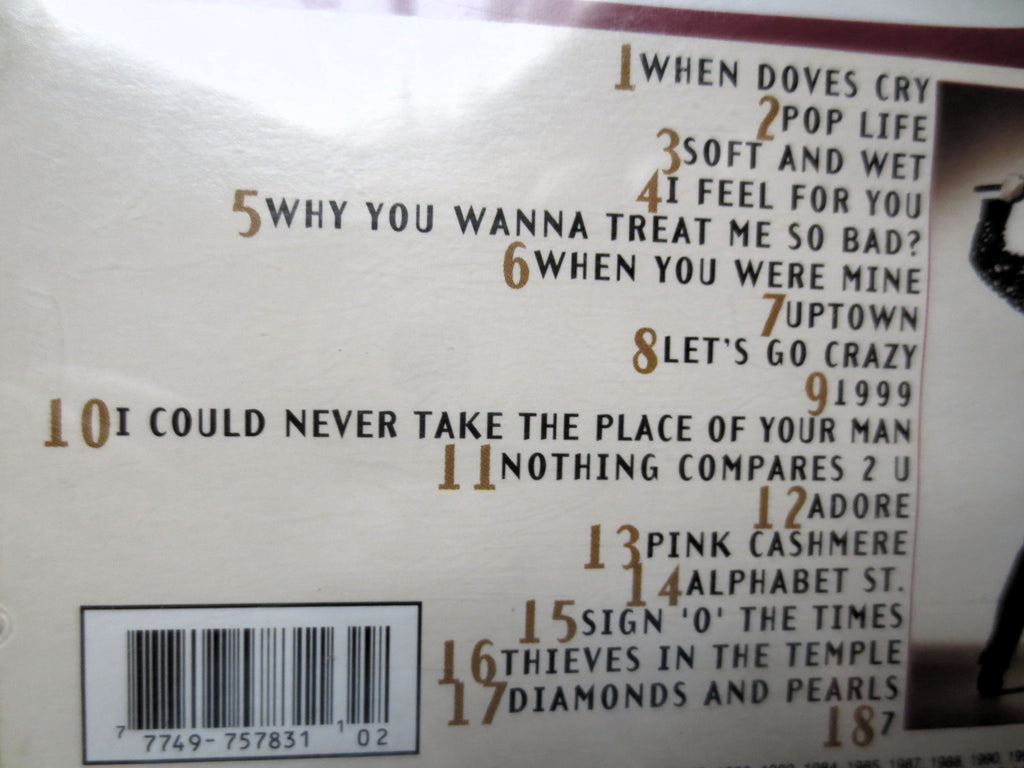 PRINCE, The HITS, PRINCE Songs, Pop Music, 1993 Compact Disc, Vintage Cd