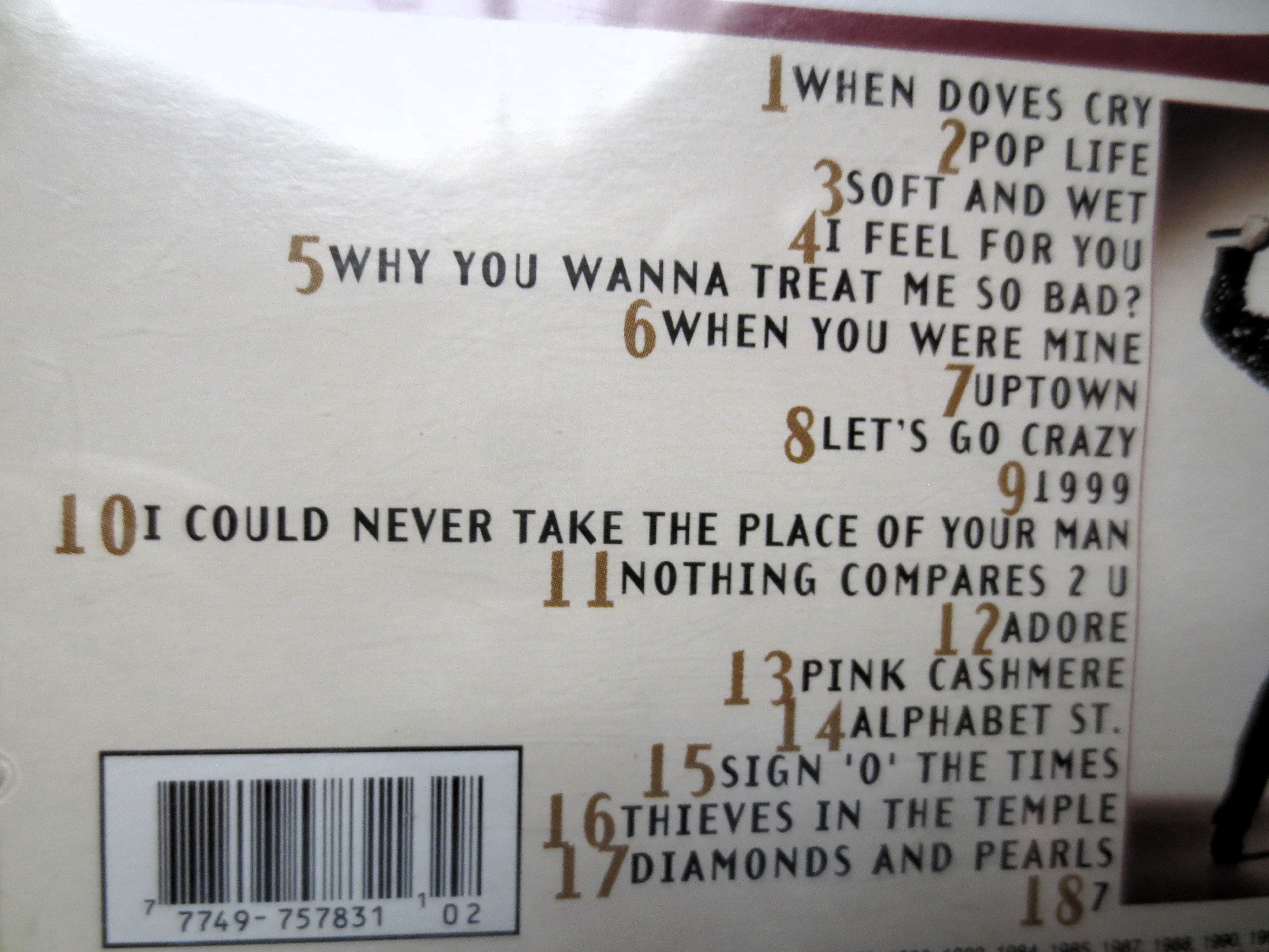 PRINCE, The HITS, PRINCE Songs, Pop Music, 1993 Compact Disc, Vintage Cd