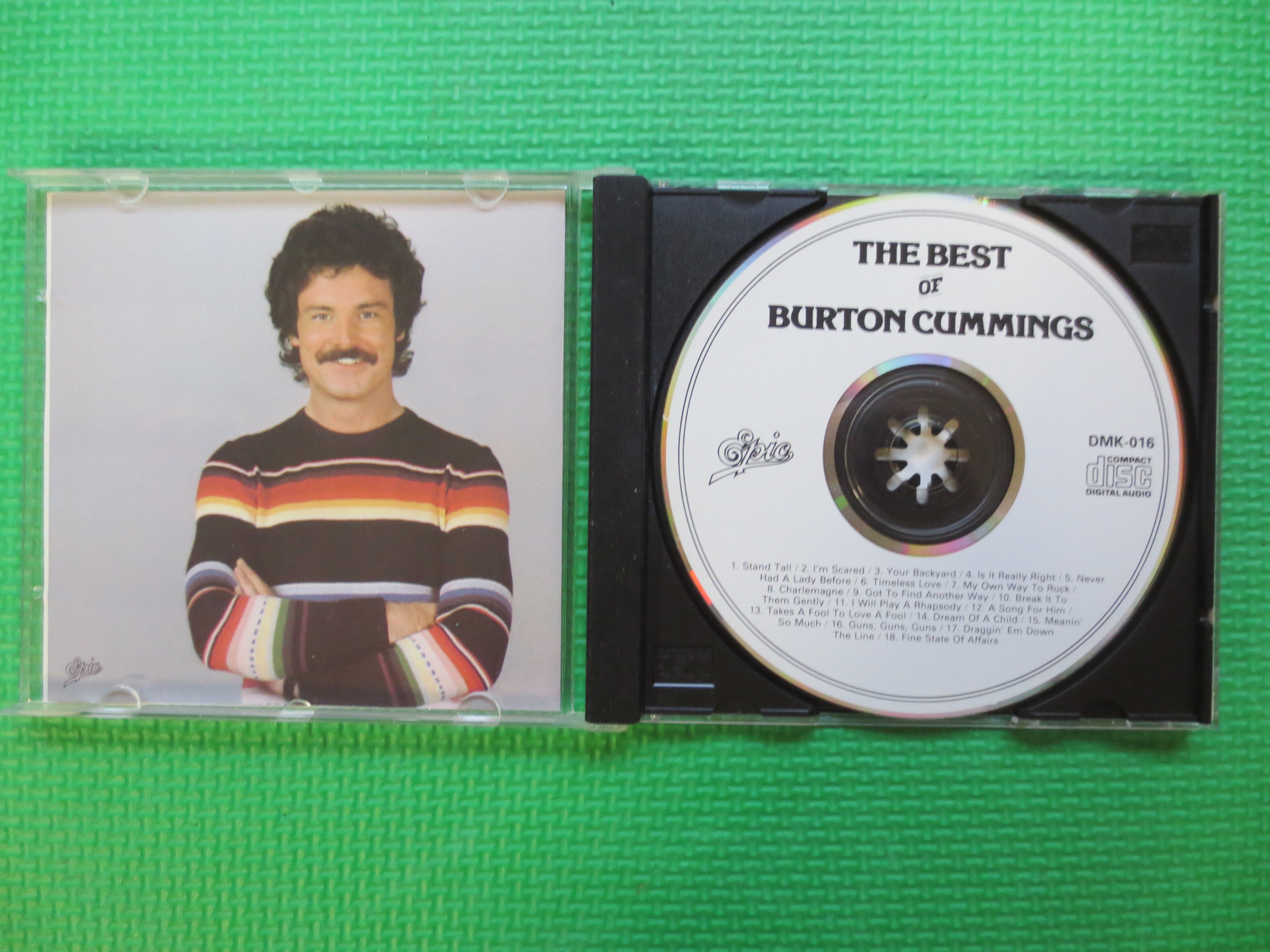 BURTON CUMMINGS, Greatest HITS, Rock Pop Music, 1985 Compact Disc, Vintage Cd