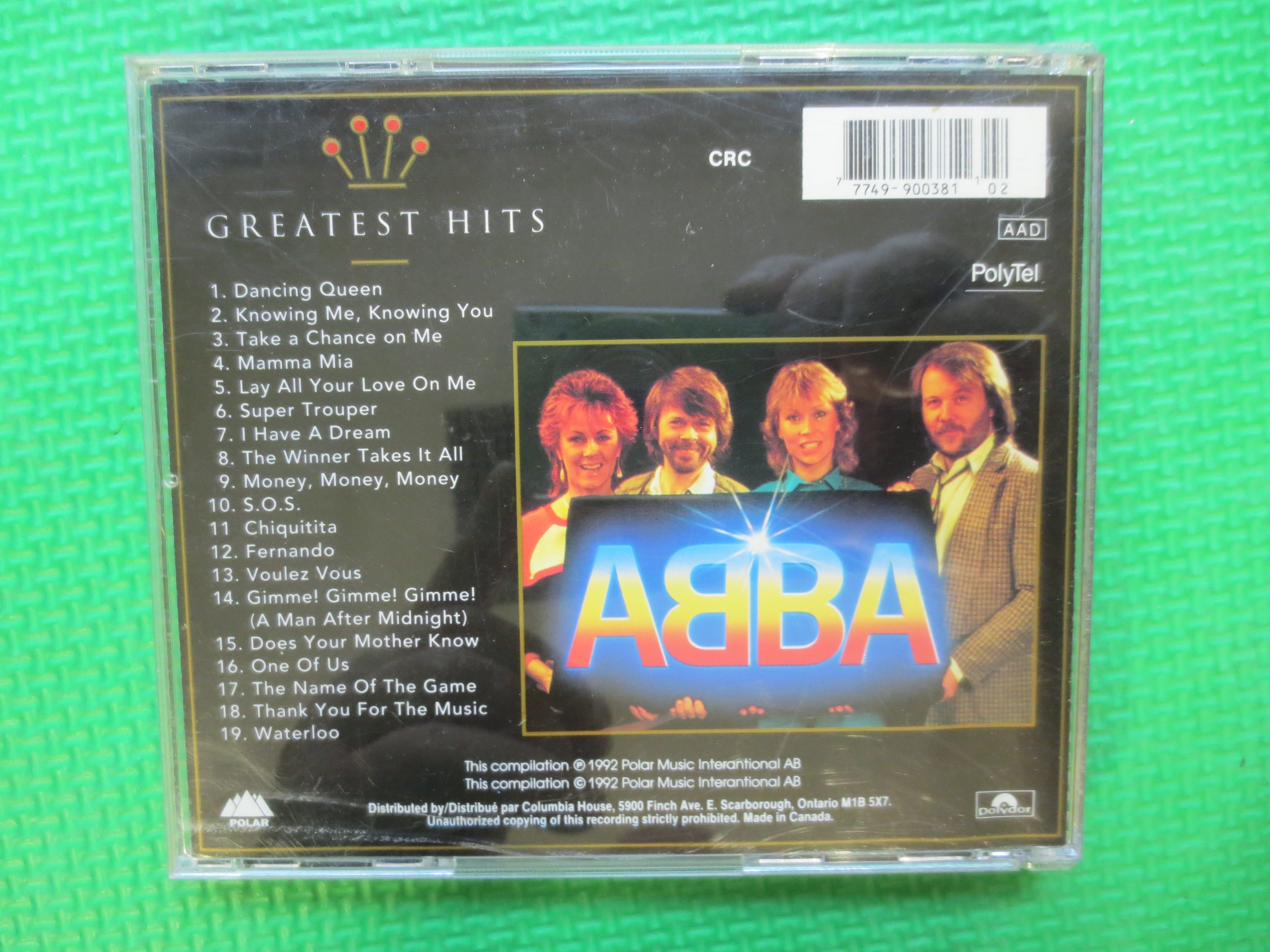 ABBA – Greatest Hits (1992) CD