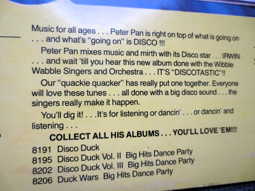 Irwin the Disco Duck – Disco Fever for All Ages (1978) Vinyl LP