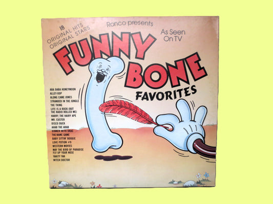 FUNNY BONE FAVORITES, Novelty Songs, Ronco Records, Vintage Album, Vinyl Albums, 1978 Records