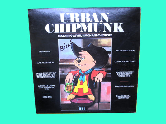 CHIPMUNKS, URBAN Chipmunk, includes POSTER, 1981 Record, Vintage Album, Vinyl Lp