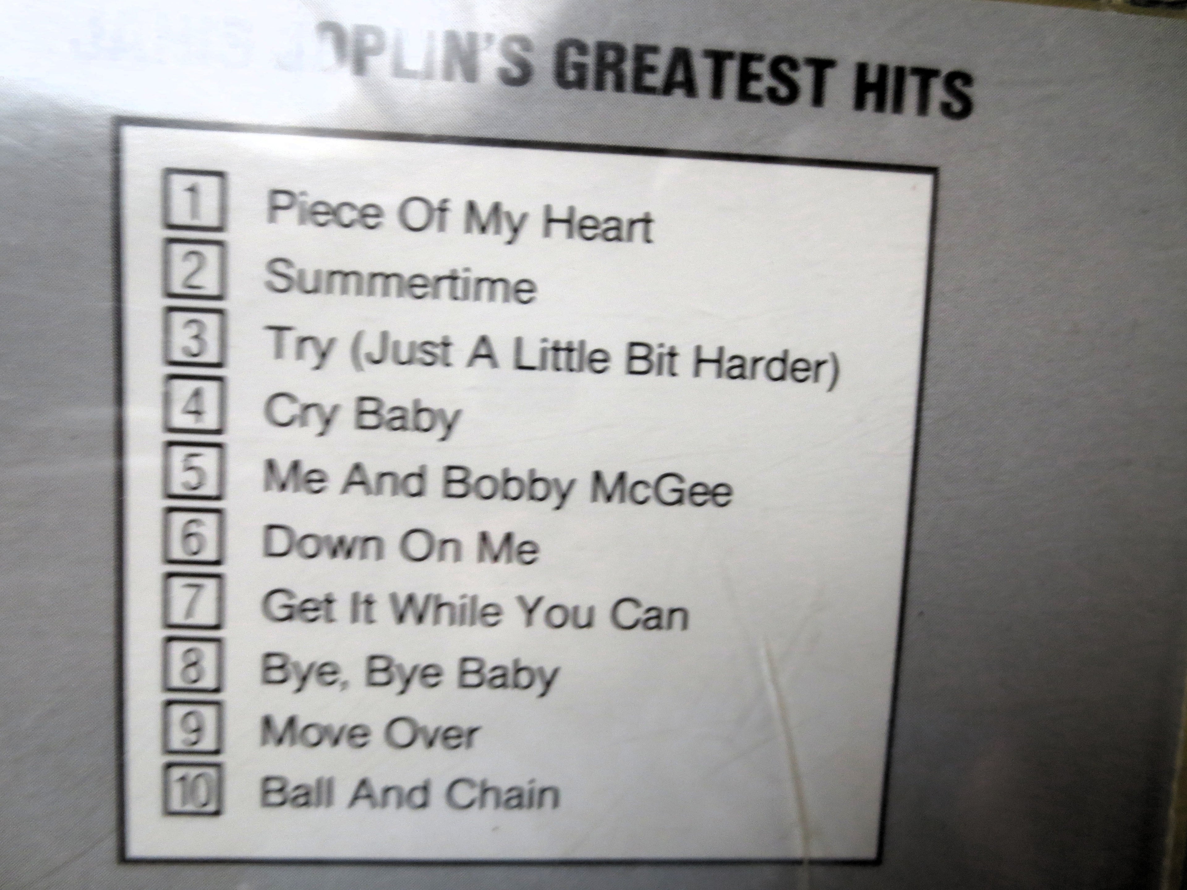 JANIS JOPLIN, GREATEST Hits, Rock, Compact Disc