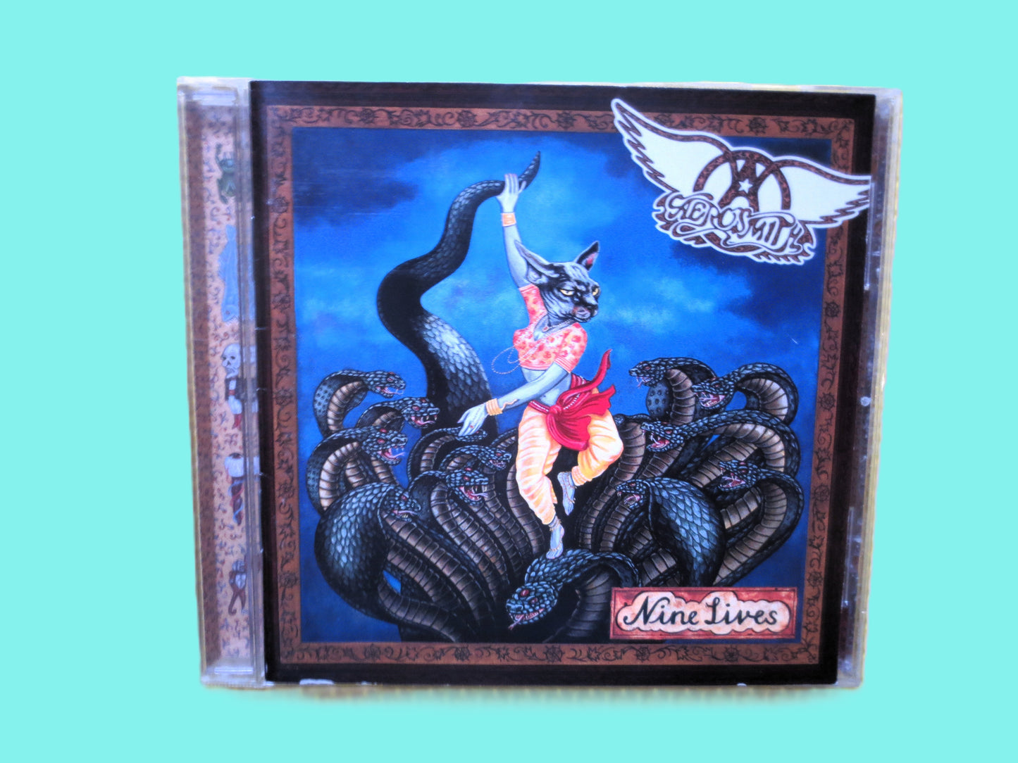 AEROSMITH Cd, "NINE LIVES" - 1997 Compact Disc, Rock Album, Vintage Cd