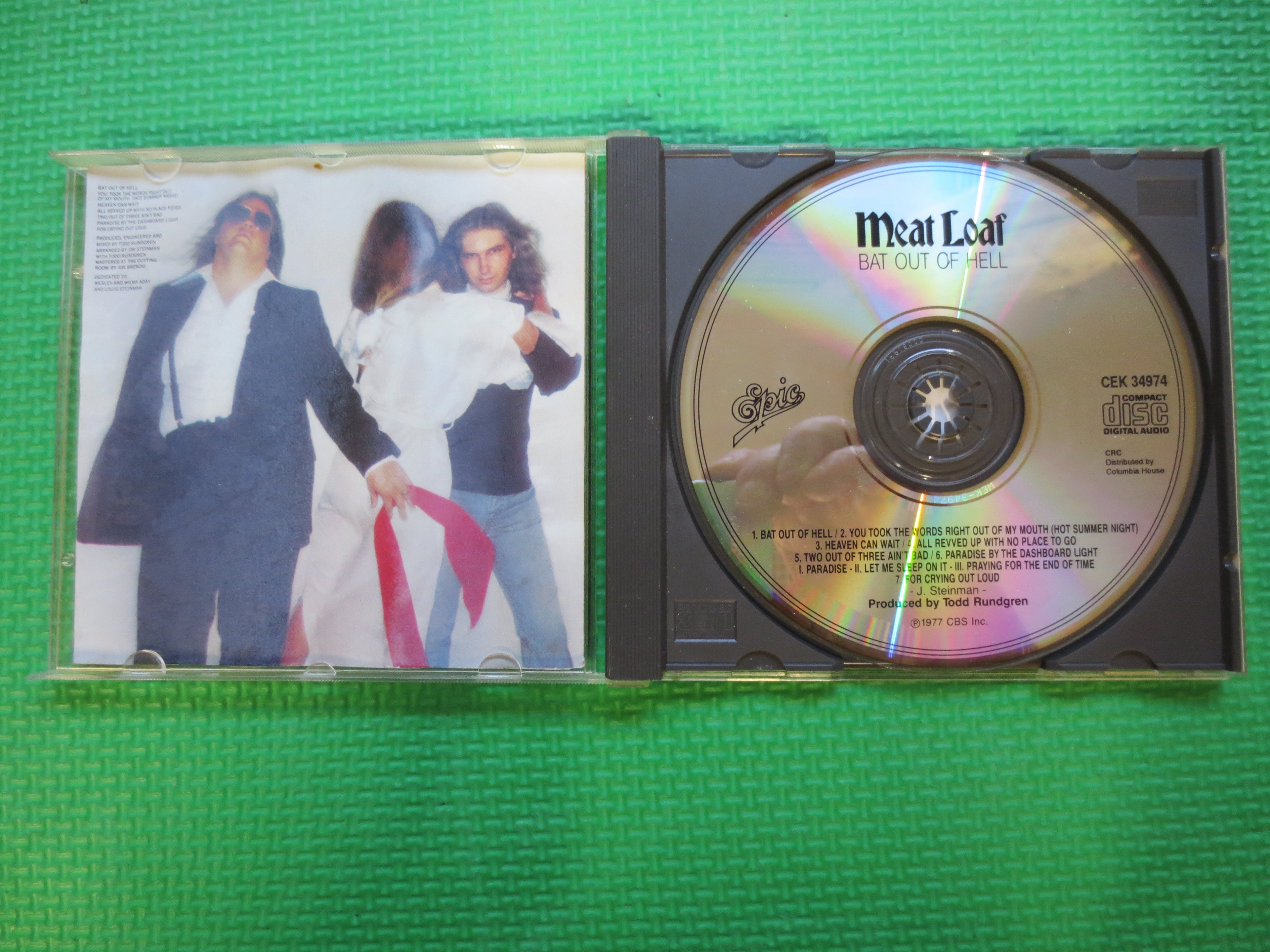 MEAT LOAF, Bat Out of Hell, Compact Disc, Vintage Cd