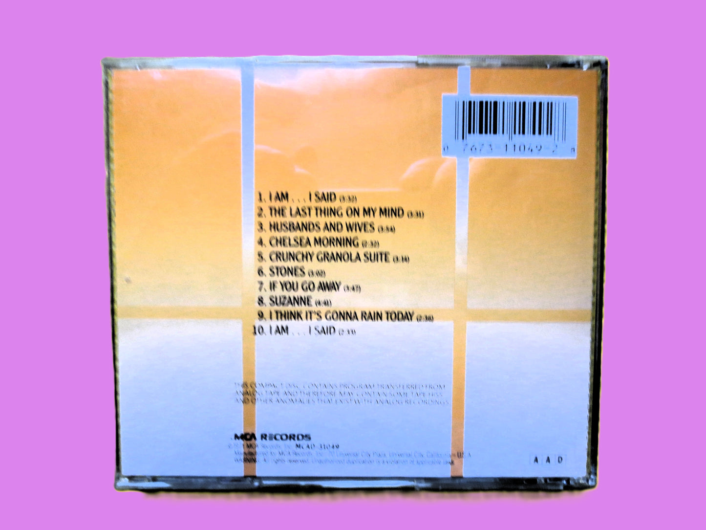 NEIL DIAMOND Cd: STONES, Vintage Cd, 70's Pop Music