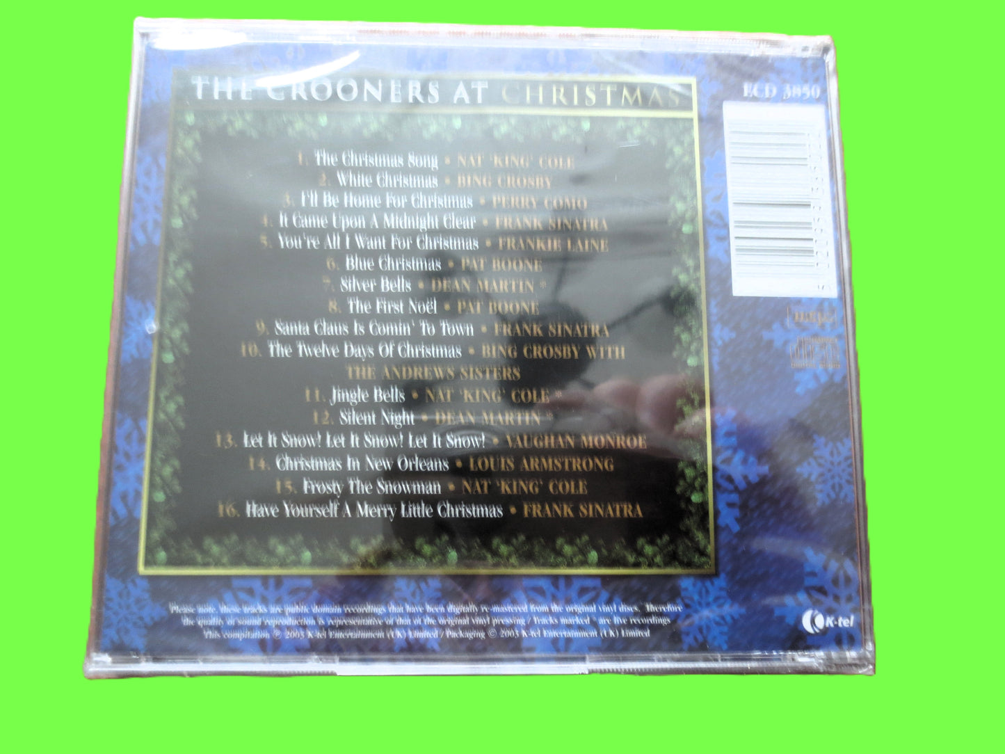 CROONERS at CHRISTMAS, Bing Crosby, White CHRISTMAS, 2003 Compact Disc