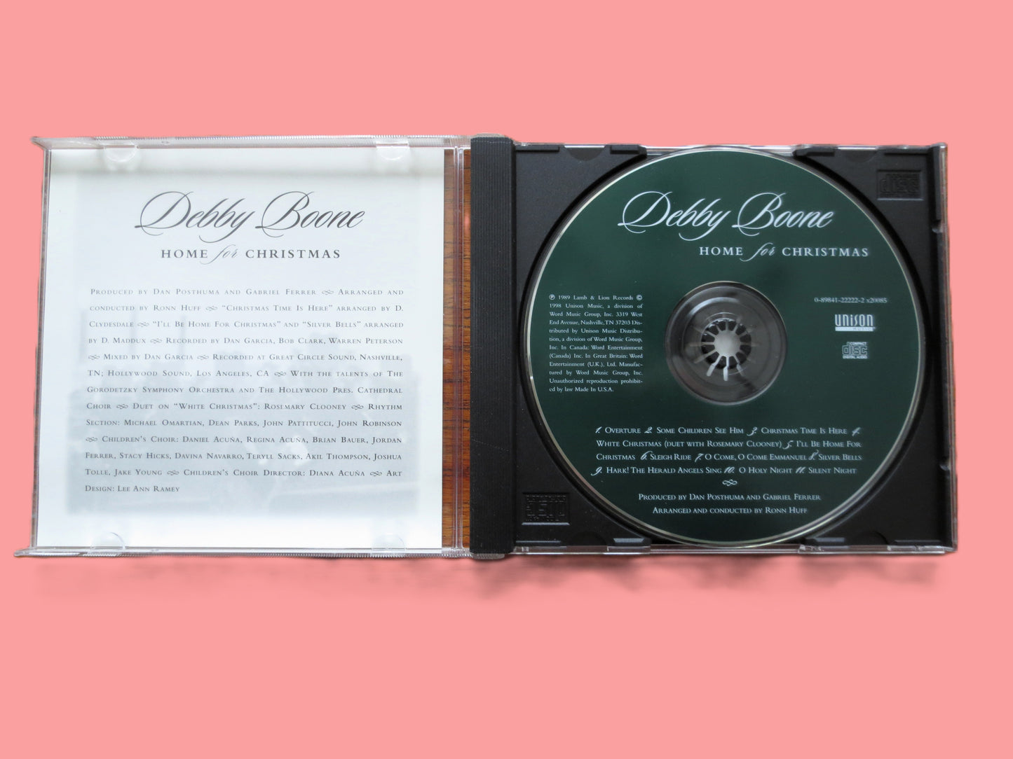 DEBBY BOONE, Home for CHRISTMAS, 1998 Compact Disc, Christmas Music