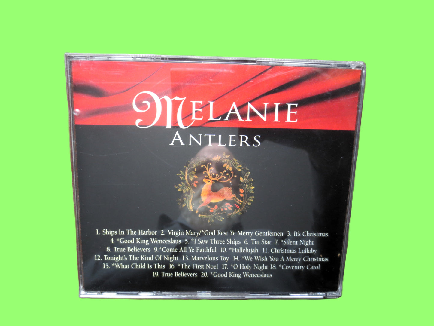 MELANIE, ANTLERS, CHRISTMAS Music, 1996 Compact Disc, Melanie Cd