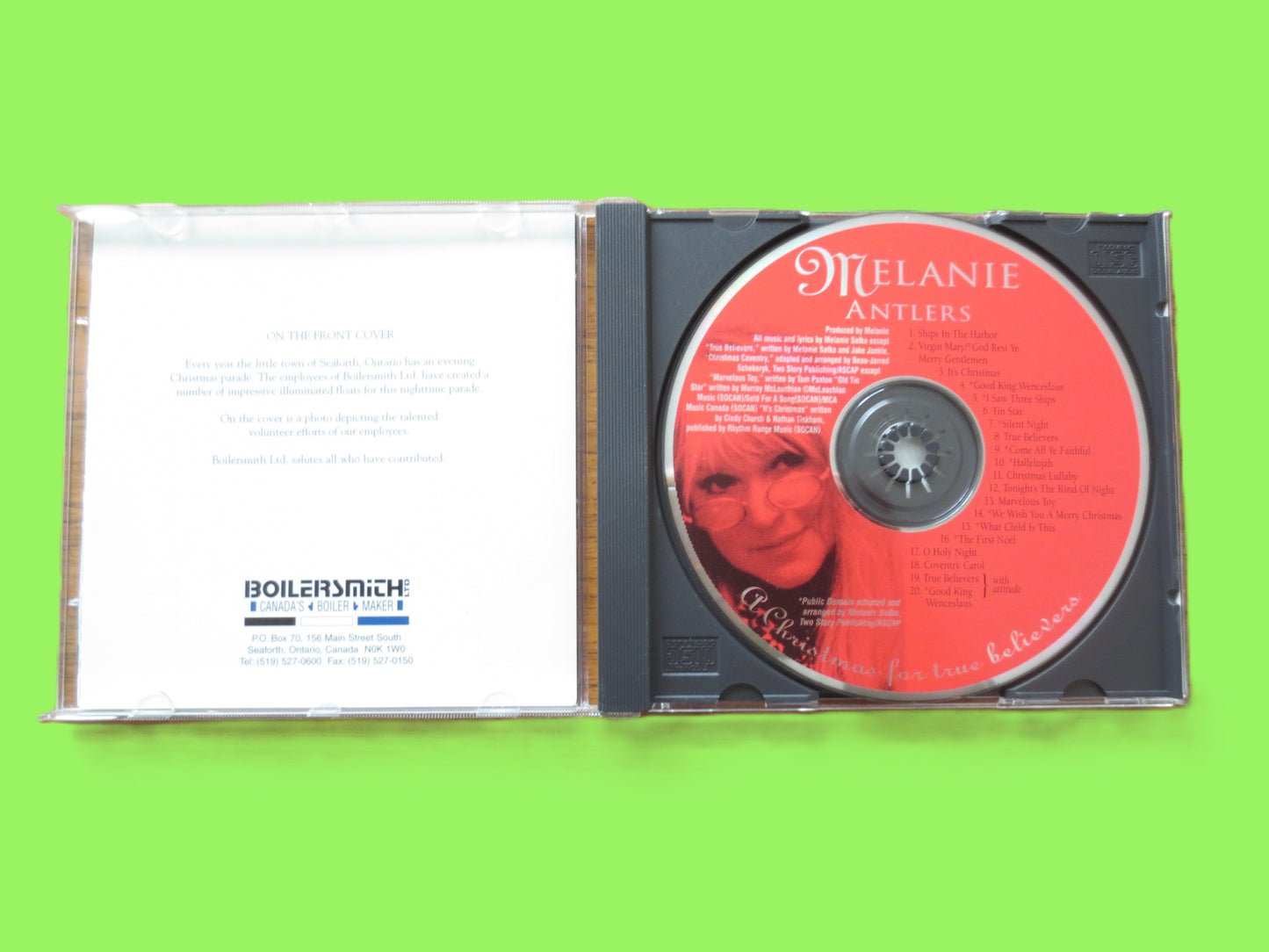 MELANIE, ANTLERS, CHRISTMAS Music, 1996 Compact Disc, Melanie Cd