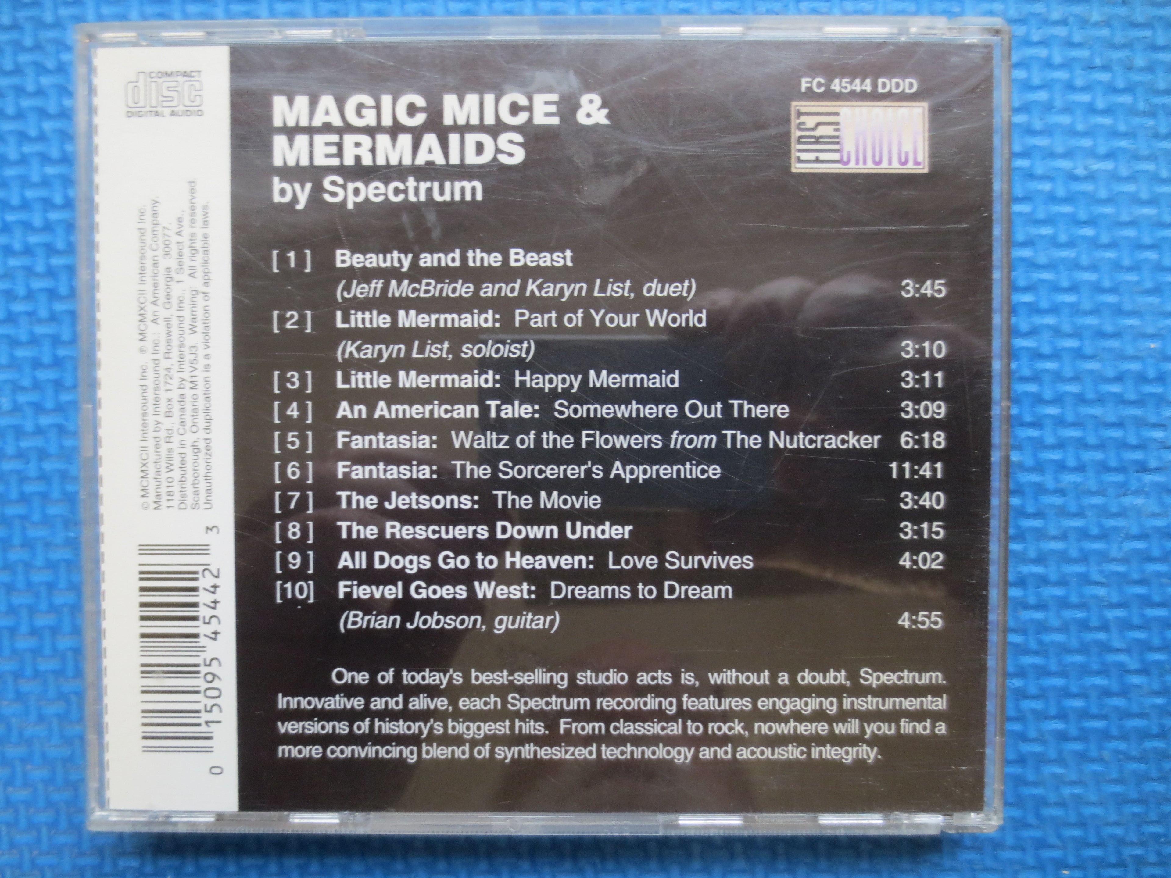MAGIC MICE and MERMAIDS, Children's Music, 1993 Compact Disc, Vintage Cd