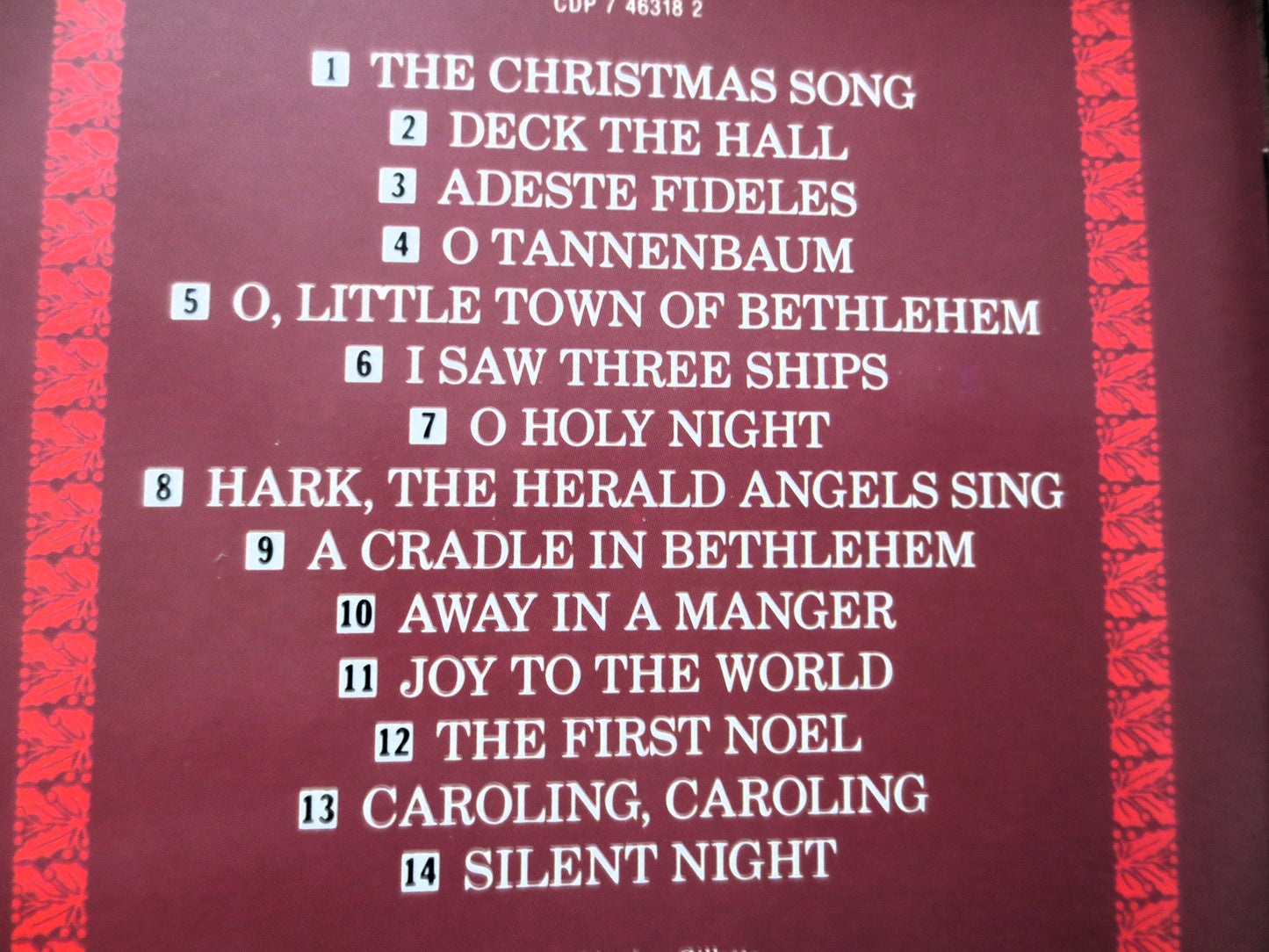 NAT KING COLE, Christmas Cd, 1986 Compact Disc, Christmas Album