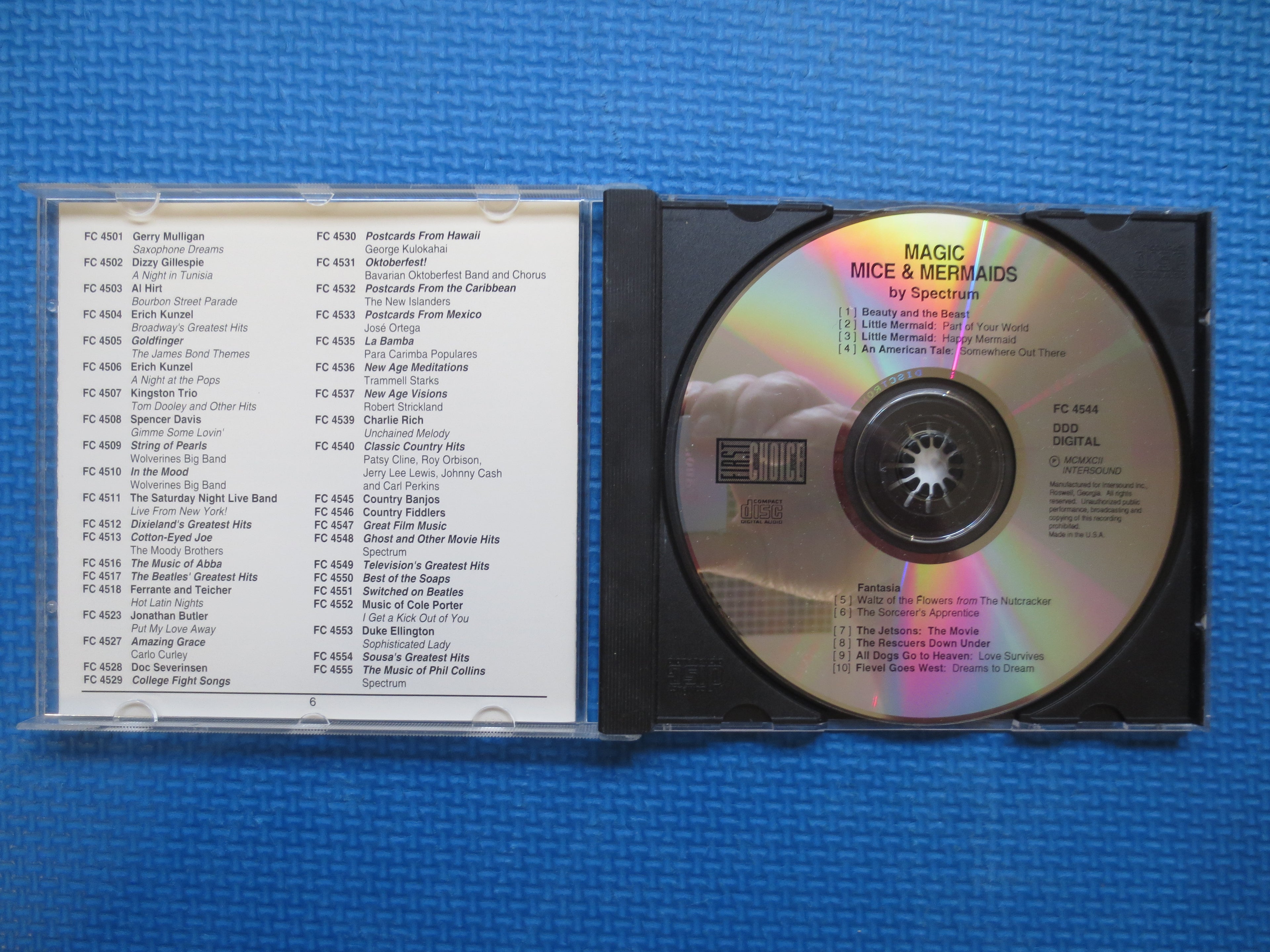 MAGIC MICE and MERMAIDS, Children's Music, 1993 Compact Disc, Vintage Cd