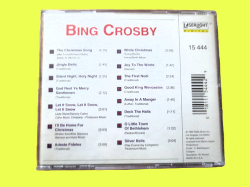BING CROSBY, White CHRISTMAS Cd, 1992 Compact Disc, Christmas Music