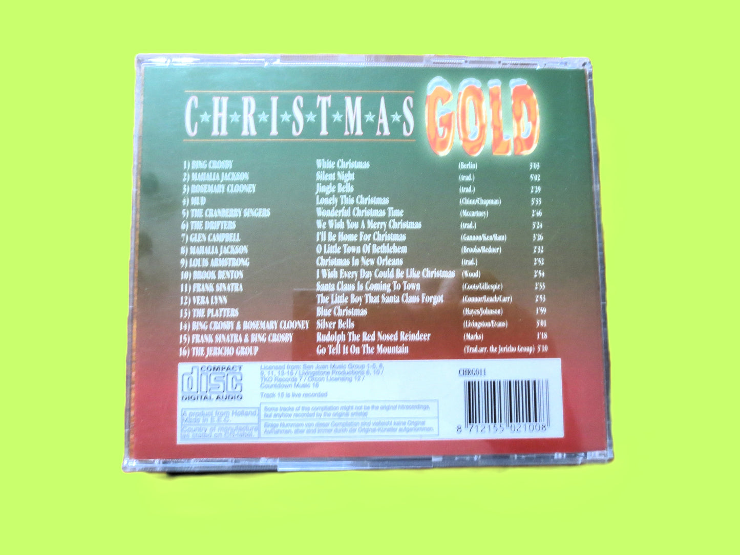 CHRISTMAS Cd, Frank SINATRA & Bing CROSBY, 1995 Compact Disc, Christmas Gold