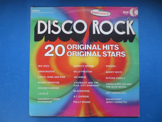 DISCO ROCK, 20 ORIGINAL Hits, K-Tel Record, K-Tel Albums, Disco Record, Disco Album, K-Tel Lp, Golden Earring, 1975 Records